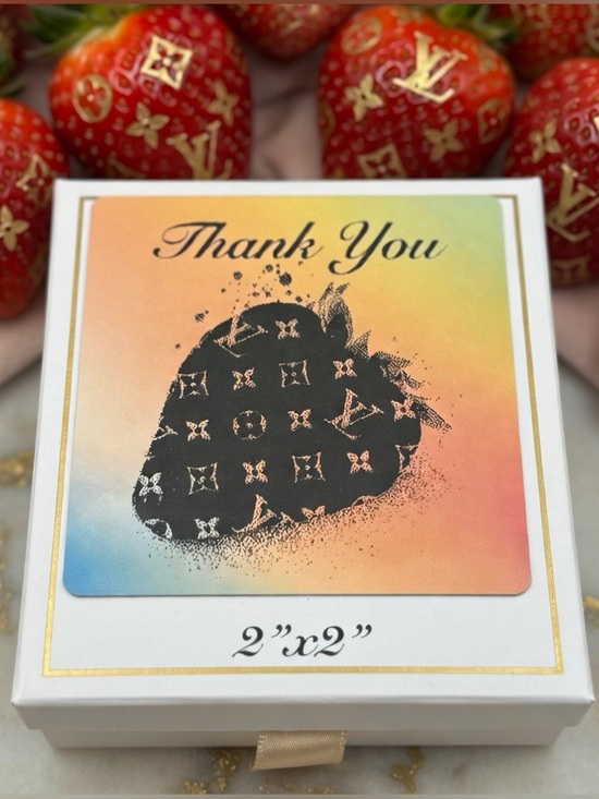 Other - Thank You Strawberry Stickers 100ct.
